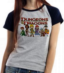 Blusa Feminina  Dungeons e Dragons caverna do dragão
