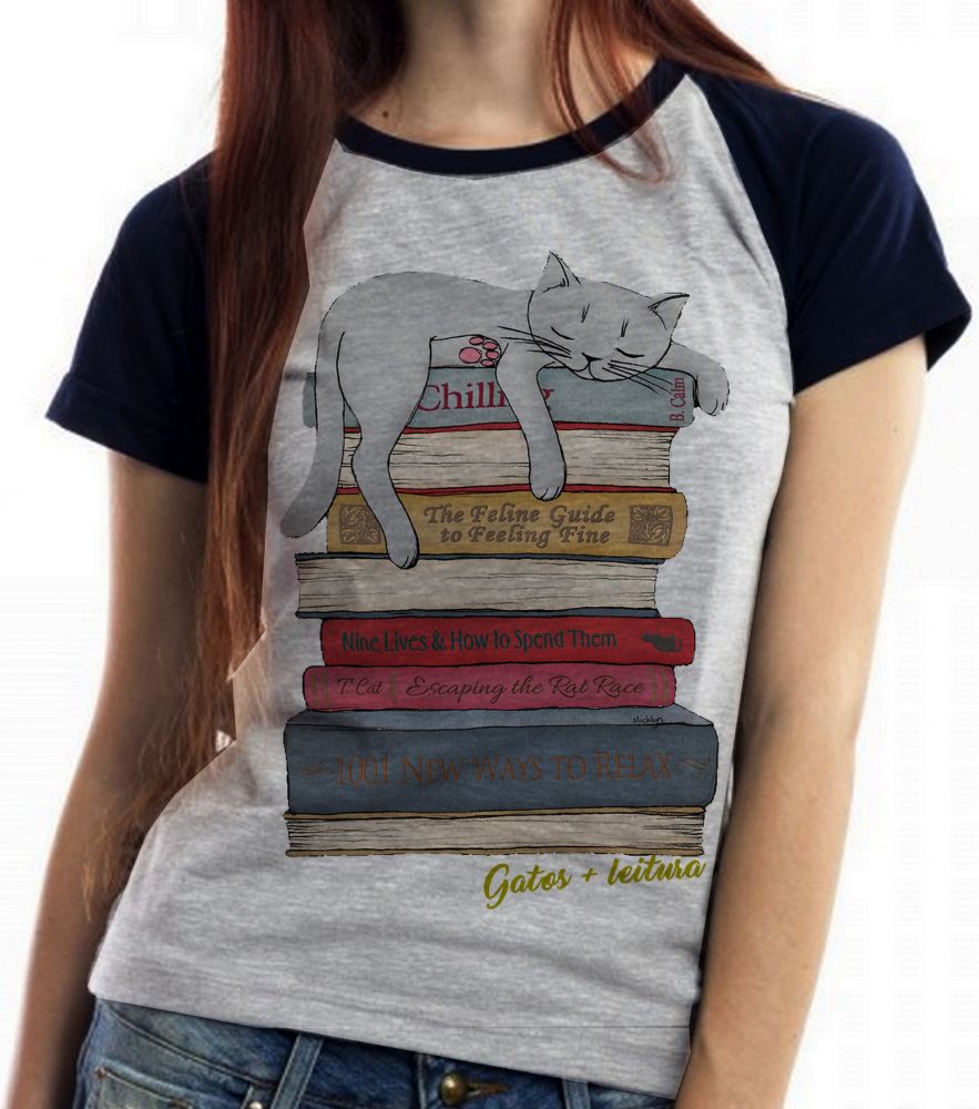 blusa de gato feminina