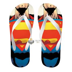 Chinelo Superman pescoço