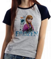 Blusa  feminina Frozen Anna Olaf