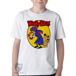 Camiseta Infantil Dick Vigarista Mutley amarelo