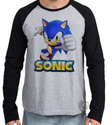 Camiseta Manga Longa Sonic