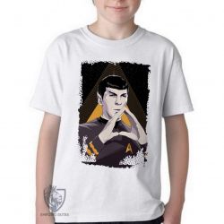 Camiseta Infantil Spock mãos