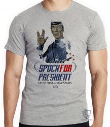 Camiseta Infantil Spock for President