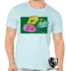 Camiseta Bob Esponja e água viva