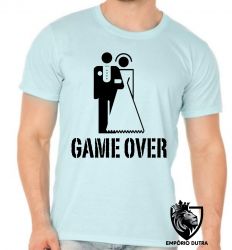Camiseta game over casamento