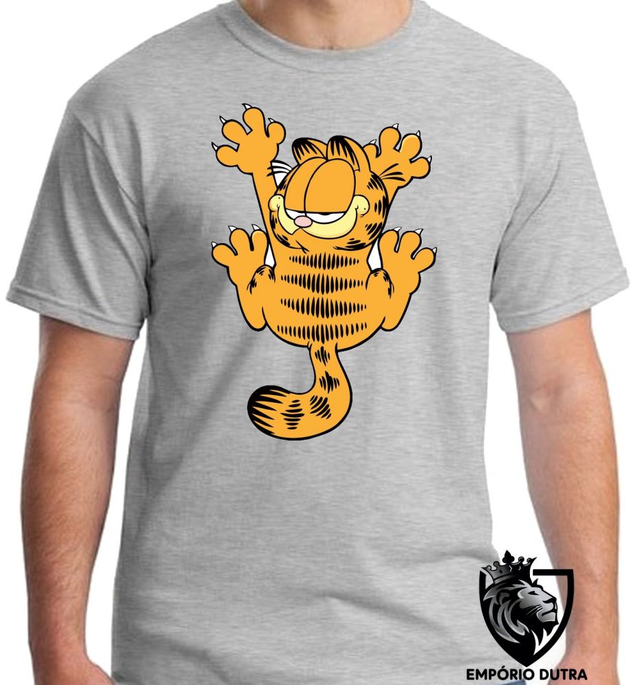 Empório Dutra - Camiseta Manga Longa Infantil Ou Adulto Garfield I Hate
