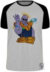 Camiseta Raglan Thanos dedos