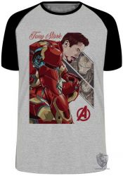 Camiseta Raglan Tony Stark Ultimato