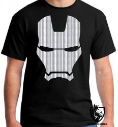 Camiseta Homem Ferro capacete