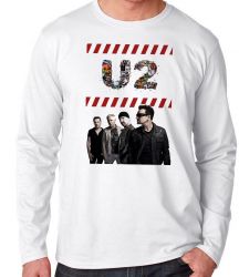 Camiseta Manga Longa U2 Banda 