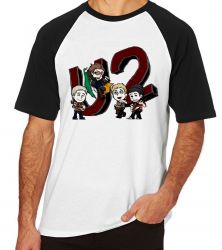 Camiseta Raglan U2 Desenho