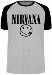 Camiseta Raglan Nirvana Carinha