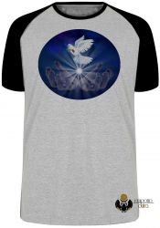 Camiseta Raglan Pomba da paz
