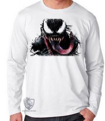  Camiseta Manga Longa  Venom Vilão