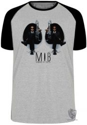 Camiseta Raglan MIB Homens de Preto
