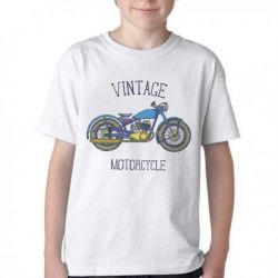 Camiseta Infantil Moto Vintage