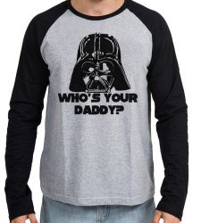 Camiseta Manga Longa Darth Vader Daddy