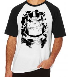 Camiseta Raglan Thanos black 