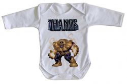 Roupa Bebê manga longa Thanos Cartoon 