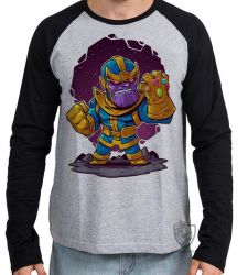 Camiseta Manga Longa Thanos Geek 