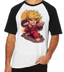 Camiseta Raglan Ken Street Fighter 