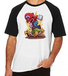 Camiseta Raglan Mario Bros