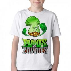 Camiseta Infantil Plants vs Zombies 