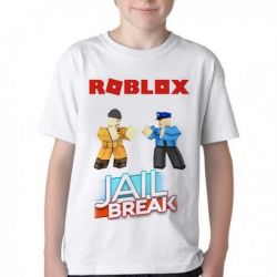 Camiseta Infantil Roblox Jail Break 