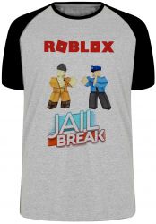 Camiseta Raglan Roblox Jail Break 
