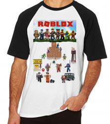 Camiseta Raglan Roblox Personagens