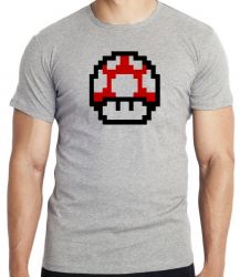 Camiseta Infantil Super Mario Mushroom