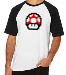 Camiseta Raglan Super Mario Mushroom