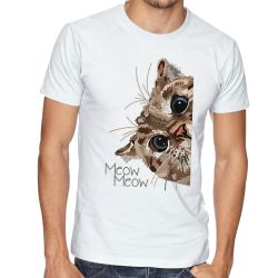 Camiseta Meow gato 
