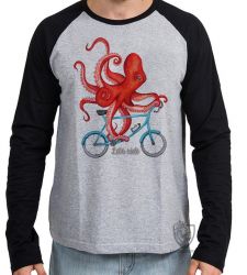Camiseta Manga Longa Polvo Bicicleta