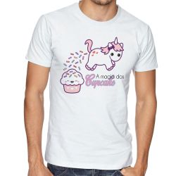 Camiseta Magia Cupcake Unicórnio