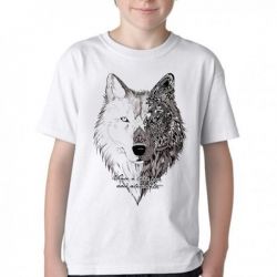 Camiseta Infantil Vence o Lobo 