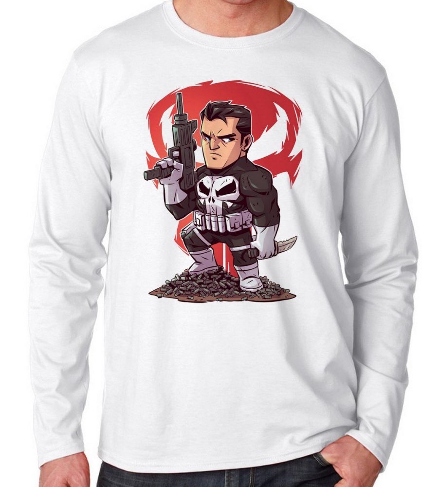 camisa justiceiro manga longa