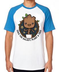 Camiseta Raglan Plante Groot Árvore