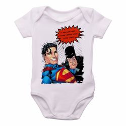 Roupa Bebê Superman Batman