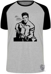 Camiseta Raglan Elvis Presley guitar