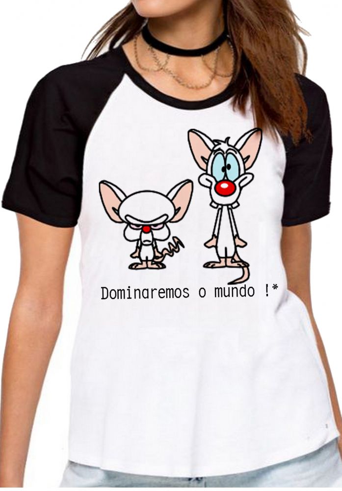 blusa pink e cerebro
