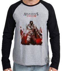 Camiseta Manga Longa Assassins Creed II