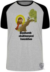 Camiseta Raglan Jesus Siyahamba