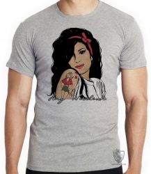 Camiseta Infantil Amy Winehouse retrô