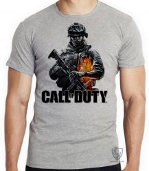 Camiseta Infantil Call of Duty  soldado
