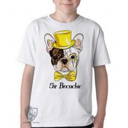 Camiseta Infantil Sir Brenchie Buldogue Francês