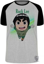 Camiseta Raglan  Mangá Naruto Rock Lee