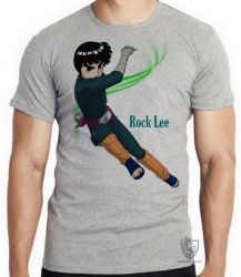 Camiseta Infantil  Mangá Naruto Rock Lee grande