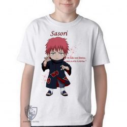 Camiseta Infantil   Mangá Naruto Sasori